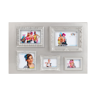 Bilderrahmen Collage Silber