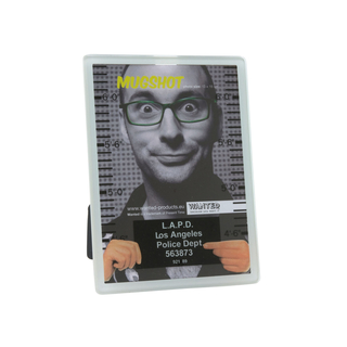 Bilderrahmen aus Glas Polizeifoto