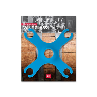 Weinglashalter Spider Blau