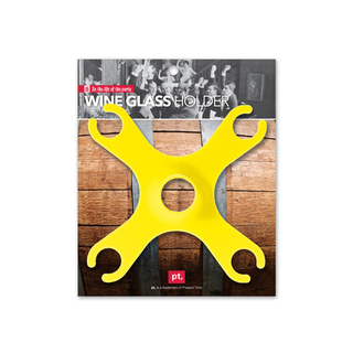 Weinglashalter Spider Gelb