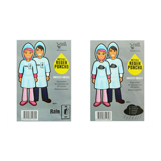 5 Regenponchos Rain oder Wolke