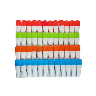 Wäscheklammern Soft Grip Blau Grün Orange Rot