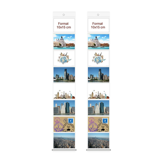 2 er Set Fototasche für 8 Fotos, Querformat, 10x15 cm