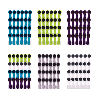 24 Wäscheklammern mit Softgrip und Spiralfedern