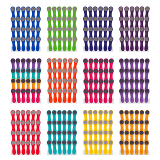 24 Wäscheklammern mit Edelstahlfedern und Softgrip