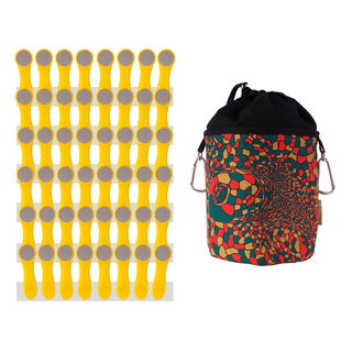 48 Wäscheklammern Gelb Grau Edelstahl und 1 bellaCott...