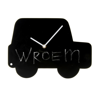 Karlsson Wanduhr Auto Kreidetafel