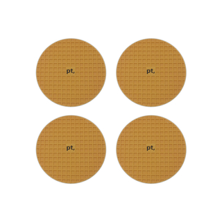 4 Design Untersetzer mit Waffelduft